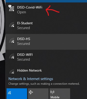 select covid wifi