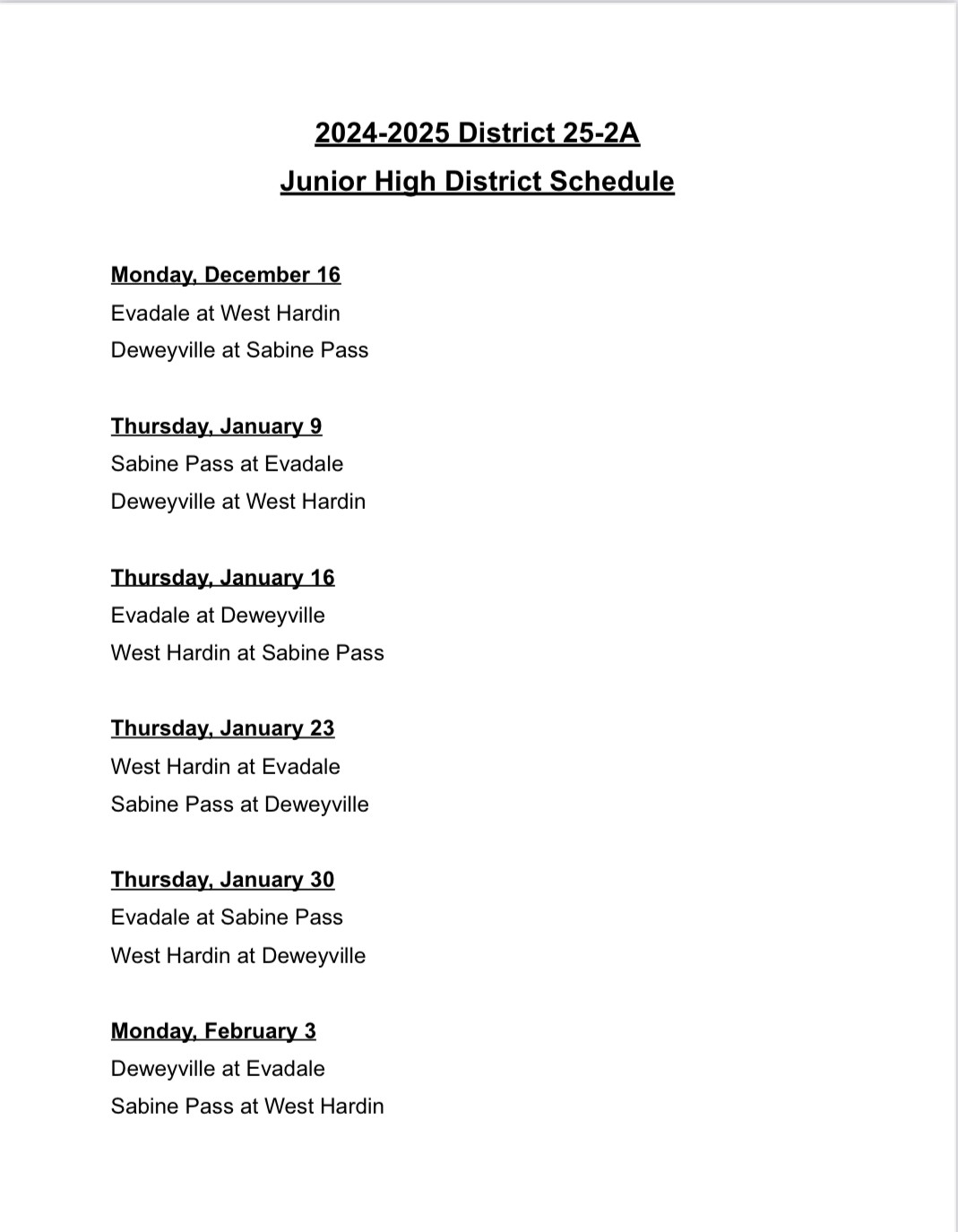 JH Basketball